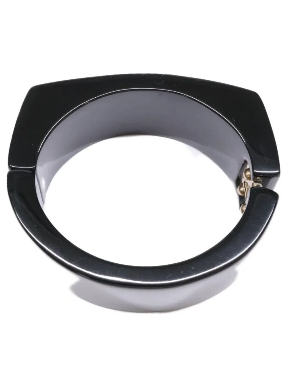 Chanel 09c Resin Hingerd CC Logo Bracelet